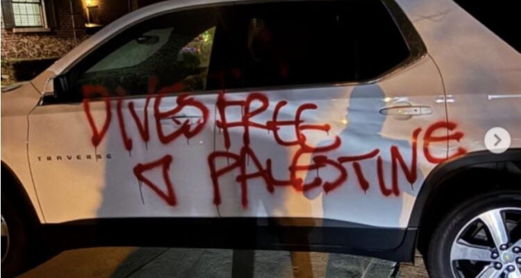 Hamas graffiti painted on U. of Michigan official’s car while home vandalized