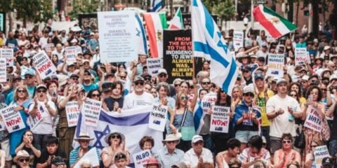 antisemitism rally