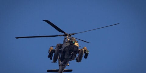 Israeli military helicopter