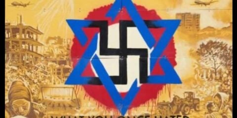 antisemitic mural