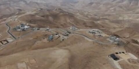 Judean Desert illegal PA building