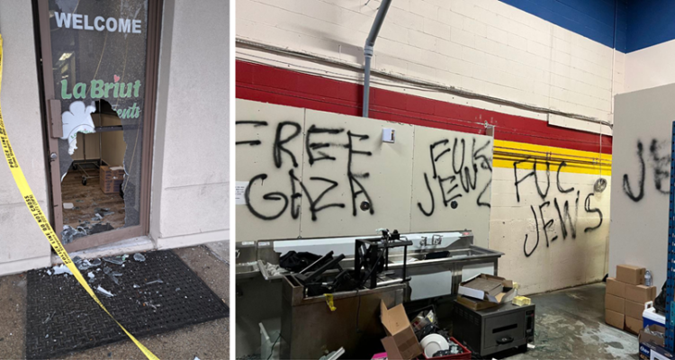 Canada: Kosher restaurant robbed, trashed by antisemitic vandals