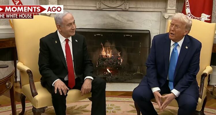 Trump warmly welcomes Netanyahu, calls for resettling Gazans ‘permanently’