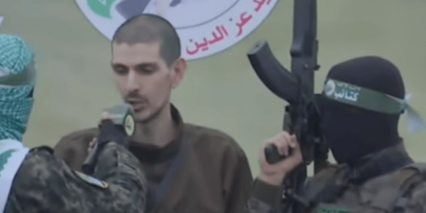 Hostage Or Levy forced to address Gazans before his release (Feb 2025)
