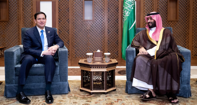 Rubio meets with Saudi prince to discuss future of Gaza Strip