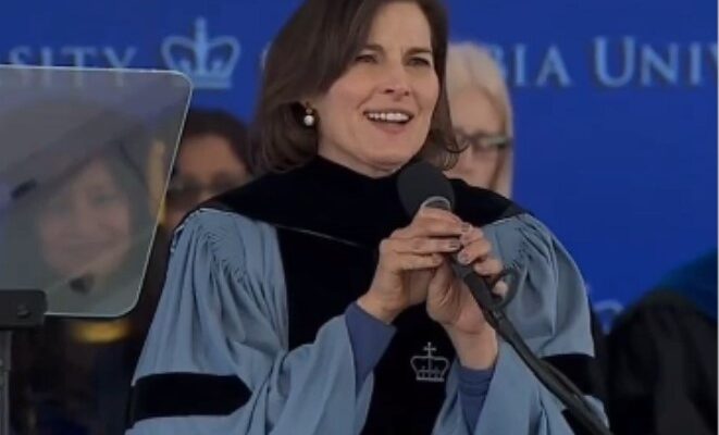 Columbia U. president explains why she wanted to replace Jewish trustee with an ‘Arab’