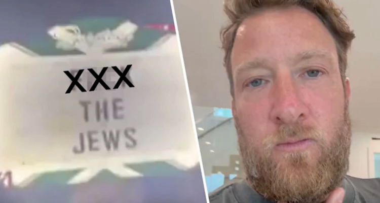 Jewish influencer enraged by ‘F– the Jews’ sign at his bar