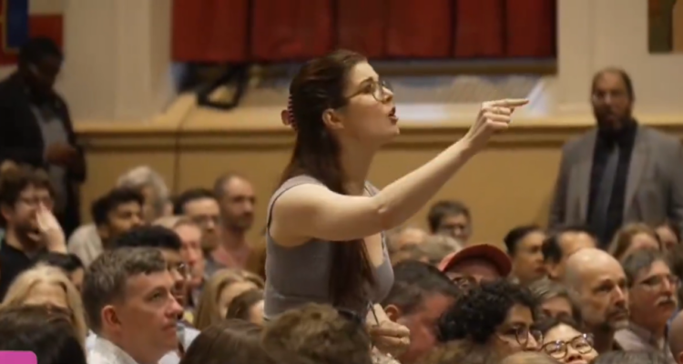 Heckler accuses AOC of supporting Israel’s ‘genocide’ of Gazans