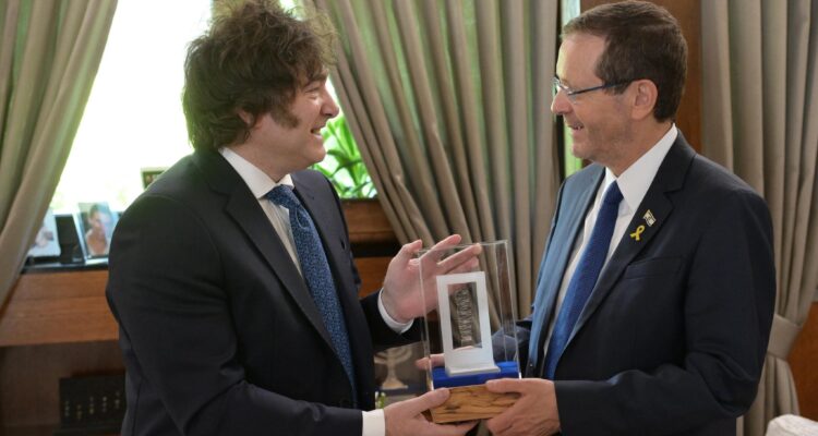Argentina’s Milei receives Genesis Prize in Jerusalem, award money to support Israel-Latin America ‘Isaac Accords’