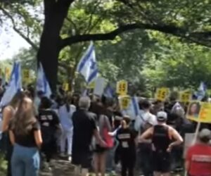 hostage rally in Central Park