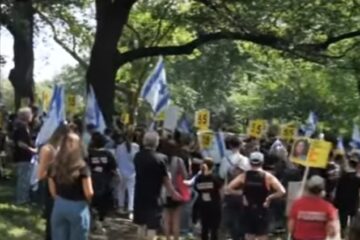 hostage rally in Central Park