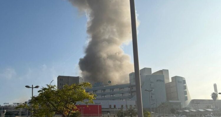 Israeli hospital hit by Iranian ballistic missile