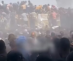 Gazans looting aid trucks