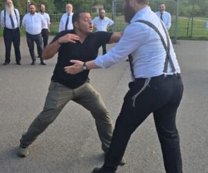 Rabbis learning Krav Maga