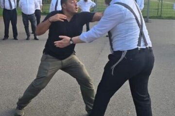Rabbis learning Krav Maga