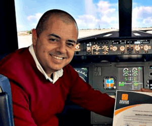Vueling Airlines captain Ivan Chirivella