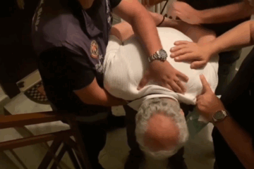 Cartoon arrest