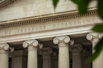US Treasury Department in Washington, DC