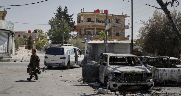 Armed groups attack security force personnel in Syria’s Sweida, killing one, state TV reports