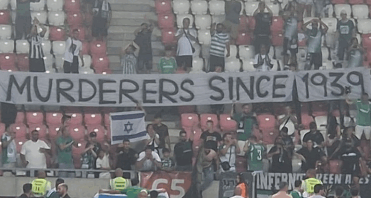 Poles enraged at Israeli soccer fans’ ‘Murderers since 1939’ banner