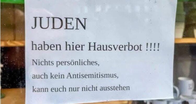 German store posts ‘No Jews allowed’ sign, sparking outrage