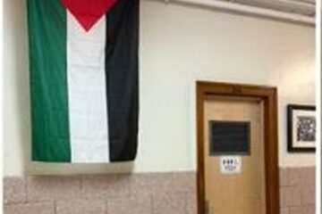 Palestinian flag Brooklyn school