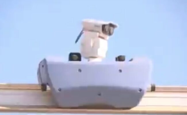 Israel unveils rail-mounted robot to guard borders, bases, and prisons