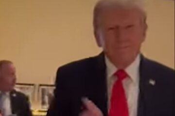 Trump facing anti-Israel protestors