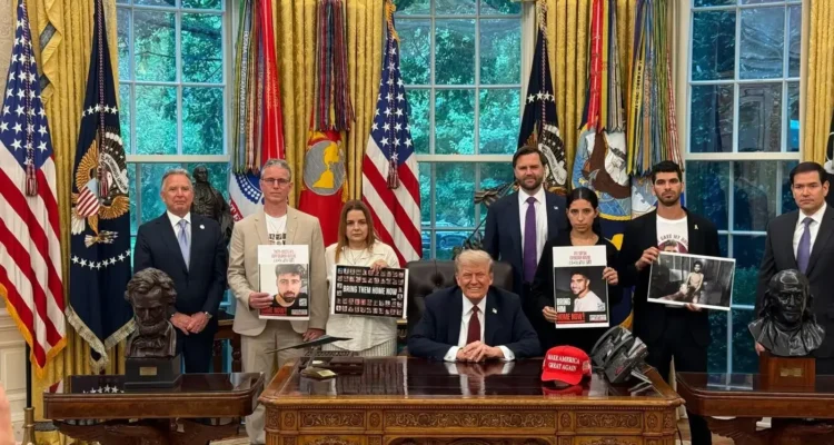 Trump hosts former Gaza captives, hostage families in the White House