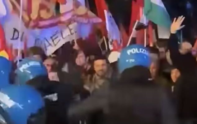 Italian police clash with anti-Israel protesters near Israeli embassy in Rome