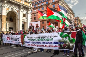 Rome Gaza protest