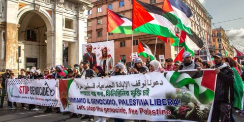 Rome Gaza protest