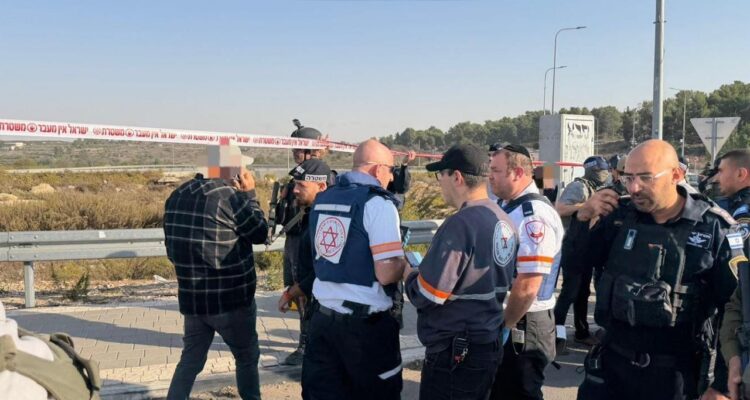 1 dead, 3 wounded in ramming, stabbing attack south of Jerusalem
