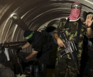 Hamas terrorists tunnel