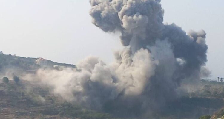 IAF strikes Hezbollah terror targets in Lebanon