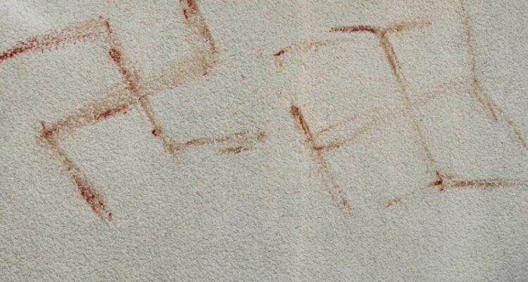 German town shocked by blood-painted swastikas days before Kristallnacht anniversary
