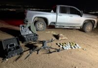 Drone smuggling weapons