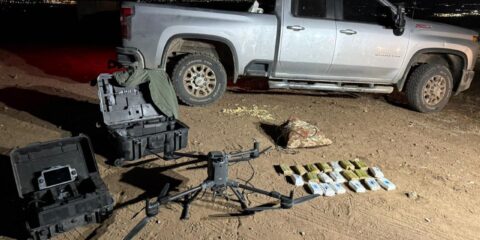 Drone smuggling weapons