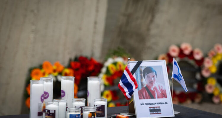 Israel bids farewell to fallen hostage as body returns to Thailand