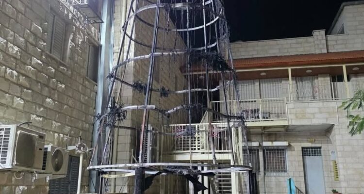 3 Palestinians arrested for burning Christmas tree at Catholic church in Jenin