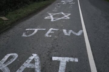 Antisemitic graffiti