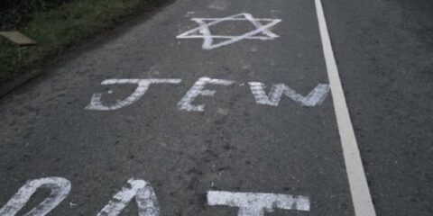 Antisemitic graffiti