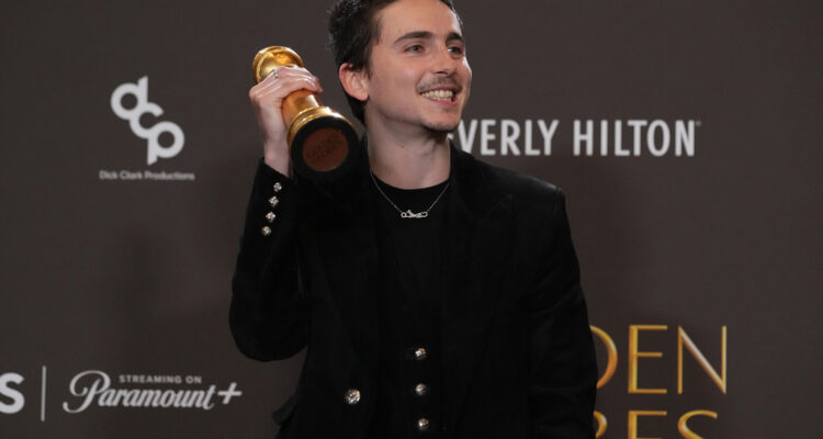 Timothée Chalamet wins Golden Globe for ‘Marty Supreme’