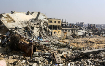 gaza rubble