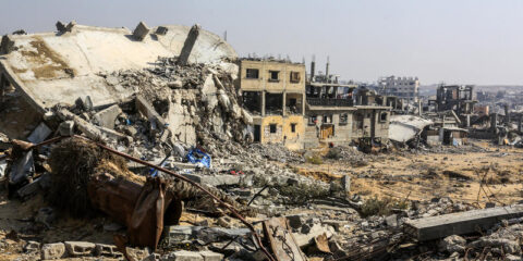 gaza rubble