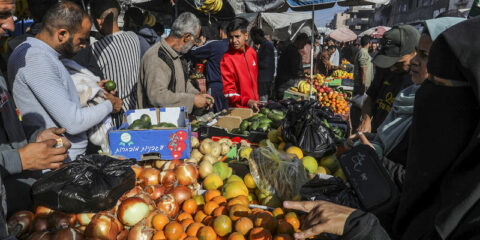 Gaza food market