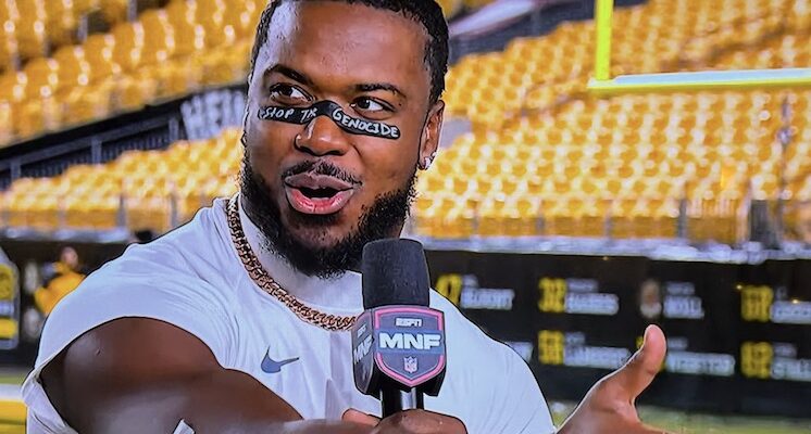 NFL pro bowler sparks firestorm after wearing ‘Stop the Genocide’ eyeliner during playoff game