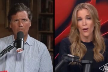Tucker Carlson and Megyn Kelly