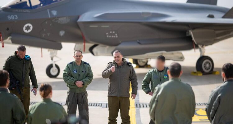 IDF chief visits air base as Mideast tensions rise amid Iran threats