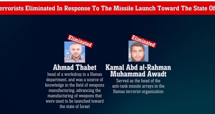 IDF strikes in Gaza, kills at least six Hamas terrorists